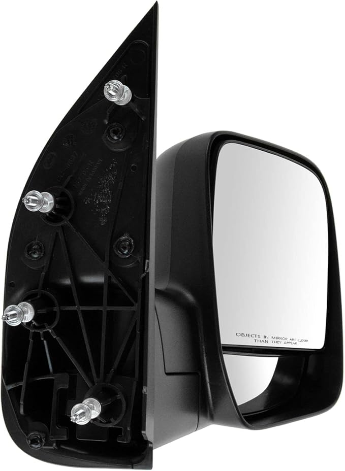 Passenger Side Mirror Assembly Non-Folding Manual Adjustment No Heat Memory Textured Compatible with 2003-2007 Ford E150 E250 E450 2003-2005 Club Wagon 1994-2002 Econoline