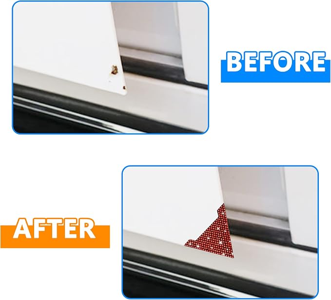 Car Door Corner Edge Guards 4pcs Bling Rhinestone Anti-Scratch Car Door Edge Protector Sticker Door Corner Bumper Sticker(Red)