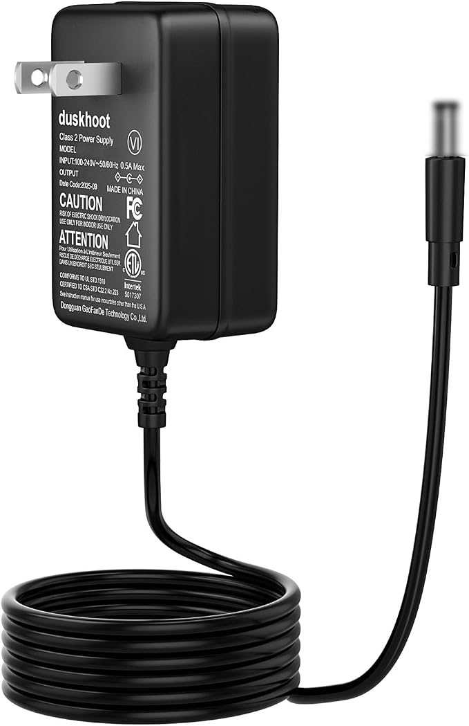 12V AC/DC Adapter for Charging SNAILAX Heated Seat Massager Cushion SL-222 SL-262MG SL-262A SL-262P SL-262PB SL-262M SL-262-APP SL-262AN 12Volts 12VDC Charger Power Supply Cord PSU