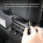 2Pcs Hooks for Tesla Rear Trunk Hooks Headrest Storage Hangers Car Trunk Organizer for Purse Groceries Hooks for Tesla Model Y RearSeat
