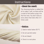 Chamois Cloth for Car - 35'' x 23.6'' (5.7 sq ft) - Extra Large Drying Natural Shammy Towel Real Leather Washing Cloth Cleaning Car Wipes
