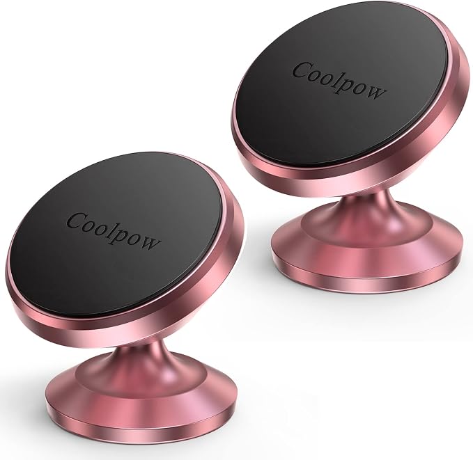 【2 Packs Magnetic Phone Holder for Car【Strong Magnet】 Phone Holders for Your Car Phone Holder Mount【4 Metal Plate】 Universal Car Accessories for Women Men for iPhone Samsung Speakerphones