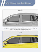 in-Channel Window Rain Guard for Fit for Volkswagen Tiguan 2018-2024 Rain Guards Side Window Visors Low Profile Vent Visor Window Deflectors Vent Shades Car Accessories