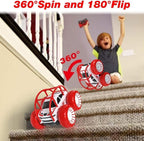 Amphibious Remote Control Car,Rechargeable RC Cars Toy 360° Flips Rotation Stunt Crawler 15KM/H 4WD All Terrain Outdoor Indoor Toy for Kids Boys Girls 3-12