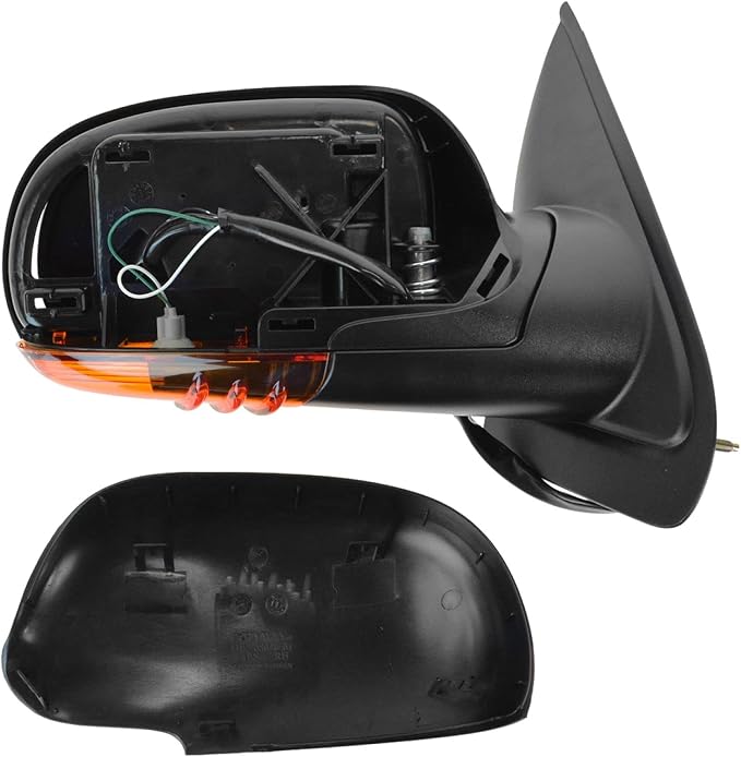 Passenger Side Mirror Assembly Electric Adjustment Heated Memory Black Compatible with 2004-2007 Chevrolet Trailblazer GMC Envoy Buick Rainer GM1321348 GM1321349