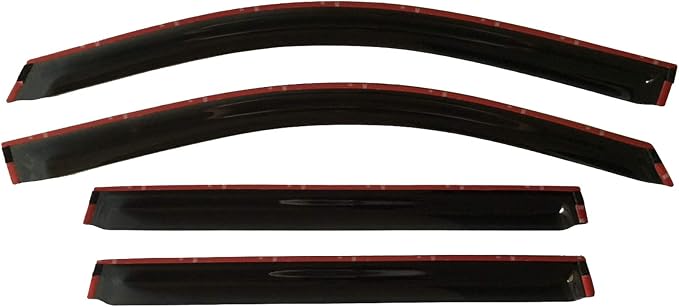 2015-2020 Tape-On Rain Guards for Chevrolet Chevy Tahoe & for GMC Yukon Side Window Visor Deflectors, Durable Tinted Vent Shades 2016 2017 2018 2019