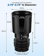 Car Cup Holder Expander Compatible with Toyota RAV4 2025 2024 2023 2022 2021 2020 2019,Compatible with Yeti Ramblers 12-36oz, Hydro Flasks 18-40oz,Large Bottles in 3.4"-3.8" (18-40oz)