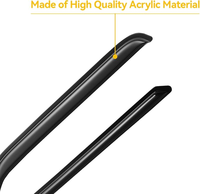 Window Rain Guards Visors for 1980-1996 Ford F150 Regular/Single Cab, Window Vent Wind Deflectors Shades for 1980-1996 Ford Bronco F250 F350 Standard Cab