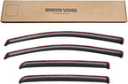in-Channel Window Rain Guards for 2015-2022 Chevy Colorado/GMC Canyon Crew Cab, Window Visors Vent Guard Shade Deflectors