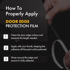 Door Edge Guard Protection Film Roll, 3/4" x 100' - Car or Truck Doors, Protective Barrier Against Minor Scratches, Paint Chips, Door Edge Impact, and Dings - Prevents Damage and Possible Rust