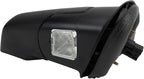 Passenger Side Power Heated Mirror Smooth Black Cover Compatible with 2006-2010 Ford Explorer 2007-2010 Explorer Sport Trac 2006-2010 Mercury Mountaineer FO1321284