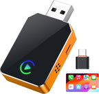 Wireless CarPlay for iPhone, 2026 Upgraded 2-in-1 Android Auto CarPlay Wireless, Convert Wired to Wireless, Fast & Stable, Plug & Play, Compatible with Factory Wired CarPlay Car 2016+
