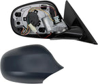 Passenger Side Power Heated Mirror Gloss Black Paint to Match Compatible with 2009-2012 BMW 328i BM1321145
