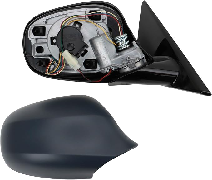 Passenger Side Power Heated Mirror Gloss Black Paint to Match Compatible with 2009-2012 BMW 328i BM1321145