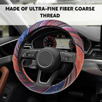 Boho Steering Wheel Cover, Steering Wheel Cover Women, 15 inch Hippie Style Protector Covers, Universal Ethnic Flax Cloth Car Accessories Universal for SUV Van Truck (Hippie-C)