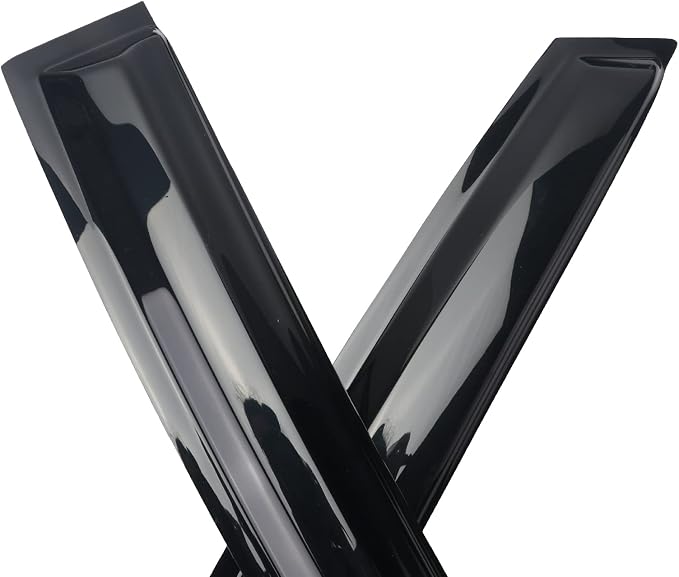 Tape-On Window Visors Deflectors Rain Guards 4 Piece Set ‎Compatible with 2008-2012 Honda Accord 4Door Sedan