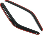 WD2-189i-2P Dark Smoke 2 Pcs Set Window Visor (in-Channel) Deflector Rain Guard Compatible with 1993-2011 Ford Ranger