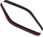 WD2-110 Dark Smoke 2 Pcs Set Window Visor (Outside Mount) Deflector Rain Guard Compatible with 1987-1996 Dodge Dakota