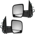 2 Piece Driver and Passenger Side Mirror Assembly Set Electric Adjustment Non-Heated No Memory Black Compatible with 2003-2006 Ford E150 2003-2005 E150 E250 E350 Club Wagon E350 E450 2003 E550
