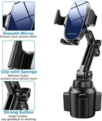 Universal Cup Phone Holder for Car, [Upgraded Version] Adjustable Long Neck Car Cup Holder Phone Mount Cradle Friendly Compatible with iPhone Samsung Google and All Smartphones, Blue