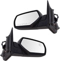 2 Piece Driver and Passenger Side Mirror Assembly Set Electric Adjustment Heated No Memory Textured Compatible with 2014-2018 Chevrolet Silverado GMC Sierra 1500 2015-2019 2500 3500 HD GM1320492