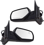 2 Piece Driver and Passenger Side Mirror Assembly Set Electric Adjustment Heated No Memory Textured Compatible with 2014-2018 Chevrolet Silverado GMC Sierra 1500 2015-2019 2500 3500 HD GM1320492