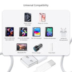 Compatible Car Carplay Cable for Apple 60W USB-C Woven Charger Charging Cord for iPhone 16 15 iPhone 15 Pro Max 15 Plus,AirPods 4, AirPods Pro 2nd,iPad 10th iPad Pro iPad Air USB A to USB C Cable Wire