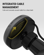 Qi2 MagSafe Car Mount, 15W Wireless Charging Suction Cup Phone Mount, Magnetic Windshield/Dashboard Cell Phone Holder with Fast USB-C Car Charger Compatible with iPhone 16/15/14/13/12, S25