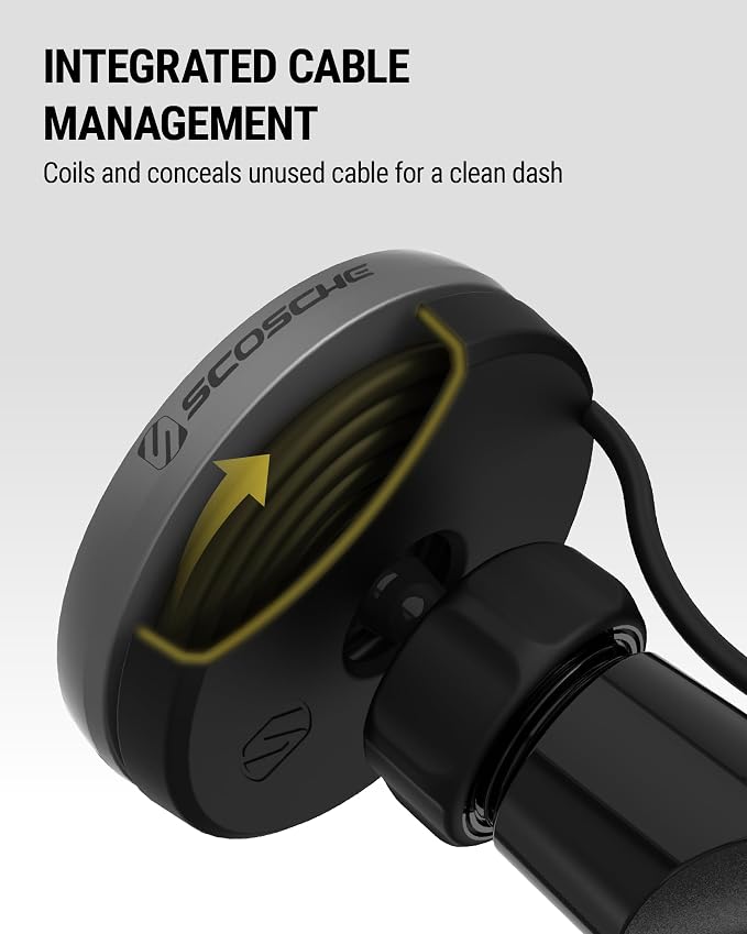 Qi2 MagSafe Car Mount, 15W Wireless Charging Suction Cup Phone Mount, Magnetic Windshield/Dashboard Cell Phone Holder with Fast USB-C Car Charger Compatible with iPhone 16/15/14/13/12, S25