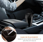 Car Trash Can with Lid, Diamond Design Leakproof Vehicle Cup Holder Garbage Can, Waterproof Trash Bin Mini Portable Garbage Organizer for Cars Homes Offices Bedrooms (Black)