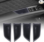 Front Rear Door Side Storage Box Compatible with Audi Q4 E-Tron 2022 2023 2024 2025, 4PCS Car Door Side Armrest Grab Handle Groove Storage Organizer Tray Pocket Slot Mat Insert Accessories
