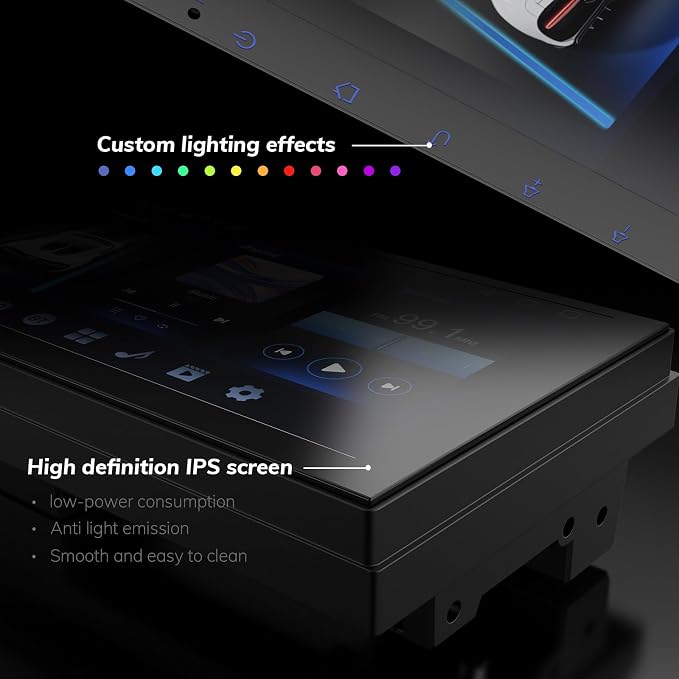 7 Inch Double Din Car Stereo with Wireless Apple CarPlay & Android Auto, Android 13 Car Radio 2GB+32GB, GPS Navigation, Bluetooth, WiFi, Backup Camera, FM/RDS, Universal Double DIN Head Unit