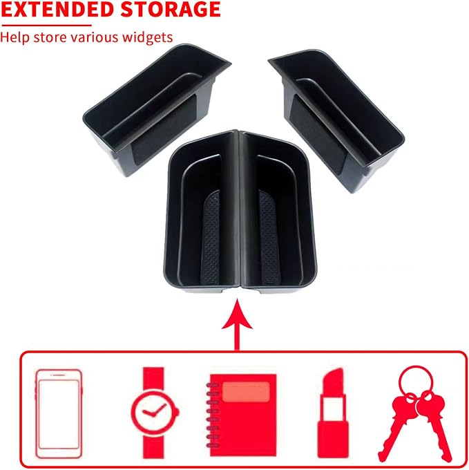 Door Handle Storage Box fit for Ford Explorer 2020 2021 2022 2023 2024 Accessories Car Pocket Organizer 4pcs/Set