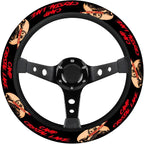 Hockey Mask Horror Steering Wheel Cover, Non Slip Polyester Car Wheel Protector for Car SUV Truck, Universal 15 Inch