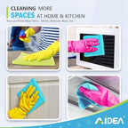 AIDEA Microfiber Cleaning Cloth-400PK, Soft Microfiber Towels for Cars, Absorbent Cleaning Rags, Lint-Free Streak-Free Wash Cloths for House, Kitchen, Window(12in.x12in)