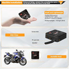 VSYSTO Motorcycle Dash Camera, Dual 2K Starlight Night Vision Cameras with 5G WiFi, Parking Monitoring, GPS, TPMS, Waterproof, Temperature Display, Low Voltage Protection (Q3PRO)