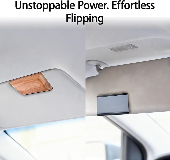 Car Air Freshener Visor Clip Compatible with Drift Car Air Freshener, Auto Accessories, Vehicle Sun Visor Metal Clip, Black, Freshener not include (1 Pack)