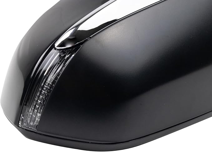 Passenger Side Power Folding Heated Mirror Smooth Black Paint to Match Compatible with 2018-2021 Lexus NX300h LX1321166