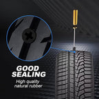 Tire Repair Rubber Nail Kit with 2 Sizes, Screw in Tire Plugs Rubber Screws, Tire Repair Screws for Tubeless Tires, Fast Emergency Tire Repair for Car Motorcycle Bike Truck (60 Pcs)