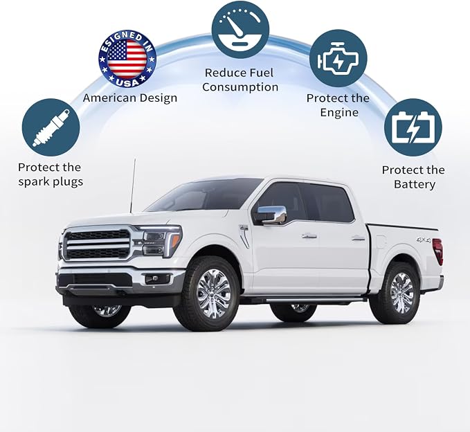 Auto Start Stop Eliminator for 2021 2022 2023 2024 2025 2026 Ford F150 Turn Off Idle Engine Stop Start System Disabler Harness Start Stop Disable-Plug Play NOT on Powerboost/Hybrid Models