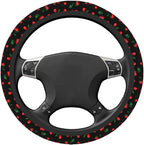 Delicious Cherry Elastic Steering Wheel Cover Non-Slip Breathable Steering Wheel Protector Fit Auto, Suvs, Truck