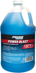 Prime Guard +32°F Power Blast Blue Windshield Washer Fluid | Streak-Free Summer Formula Removes Bugs, Dirt & Road Grime | Ready-to-Use & Safe for All Vehicles | 1 Gallon