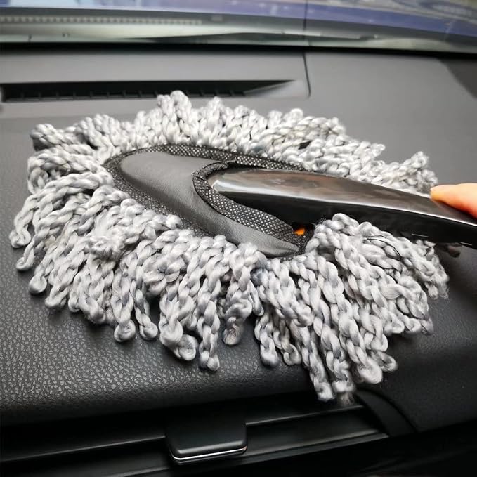3 Pack Large Microfiber Car Duster Exterior Scratch Free with Extendable, Car Duster Interior Multipurpose dust Cleaning