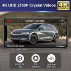 4K Dash Cam Suitable for Hyundai IONIQ 5 2022-2024 (6 Vents) SE Standard Range SEL Limited, OEM Look, UHD 2160P Video, Built-in WiFi & APP, Loop Recording, G-Sensor, Plug & Play, 64GB Card