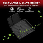 Floor Mats & Cargo Mat for Hyundai Sonata 2020-2026 (Only Fit FWD & Gas) / Kia K5 2021-2026 (Only Fit FWD) All Weather TPE Custom Fit Floor Liners for Car Mats Trunk Mats