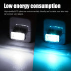 4 PCS USB LED Car Interior Atmosphere Lamp, Portable Mini LED Night Light, Plug-in USB Interface Trunk Ambient Lighting Kit, Universal Car Interior Accessories (White, Ice Blue)
