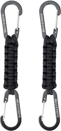 Paracord Keychain Carabiner Clip, D Ring Lanyard Hanger Stroller Hook for Water Bottle, Key, Backpacks, Men, Women