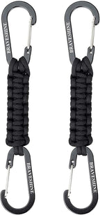 Paracord Keychain Carabiner Clip, D Ring Lanyard Hanger Stroller Hook for Water Bottle, Key, Backpacks, Men, Women