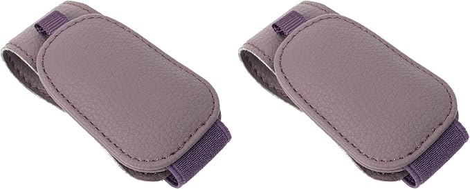 2 Packs Magnetic Sunglass Holder for Car Visor (Purple) | Magnetic Interior Car Accessories