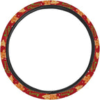 Christmas Day Print Car Steering Wheel Covers Universal Fit 14-15 inch Sweat Absorption Anti-Slip Steering Wheel Protector Cover Stretch-on Automotive Car SUV